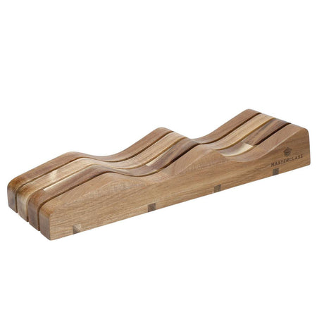 MasterClass Drawer Knife Storage Acacia Wood Block - Home Deco London