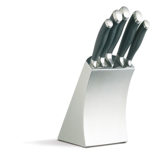 MasterClass Trojan 5 Piece Kitchen Knife Block Set - Home Deco London