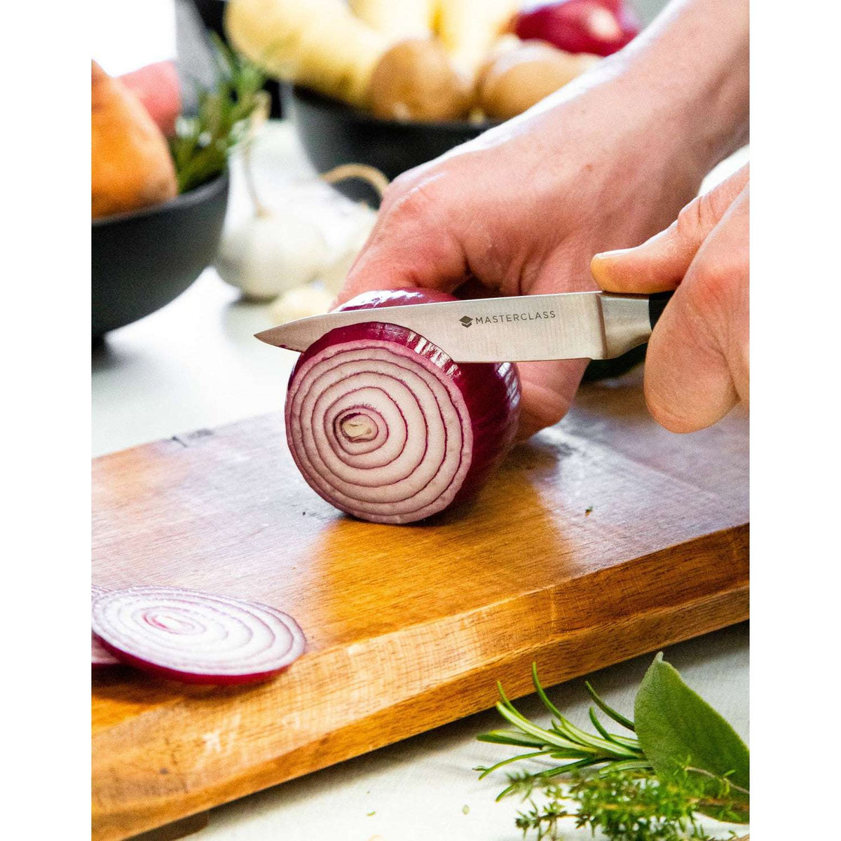 MasterClass Trojan 5 Piece Kitchen Knife Block Set - Home Deco London
