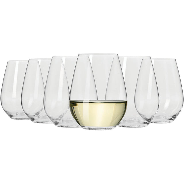 Maxwell & Williams Vino Set of 6 Stemless Wine Glasses 400ml - Home Deco London