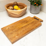 Medium Mango Wood Serving Board with Handle 37.5cm - Home Deco London