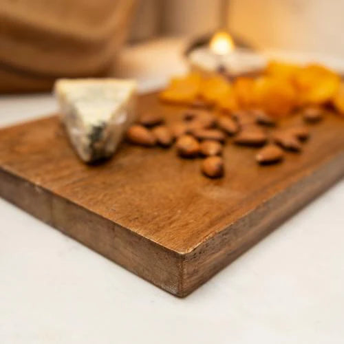 Medium Mango Wood Serving Board with Handle 37.5cm - Home Deco London
