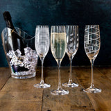 Mikasa Cheers Set of 4 Champagne Flute Glasses - Home Deco London