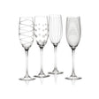 Mikasa Cheers Set of 4 Champagne Flute Glasses - Home Deco London