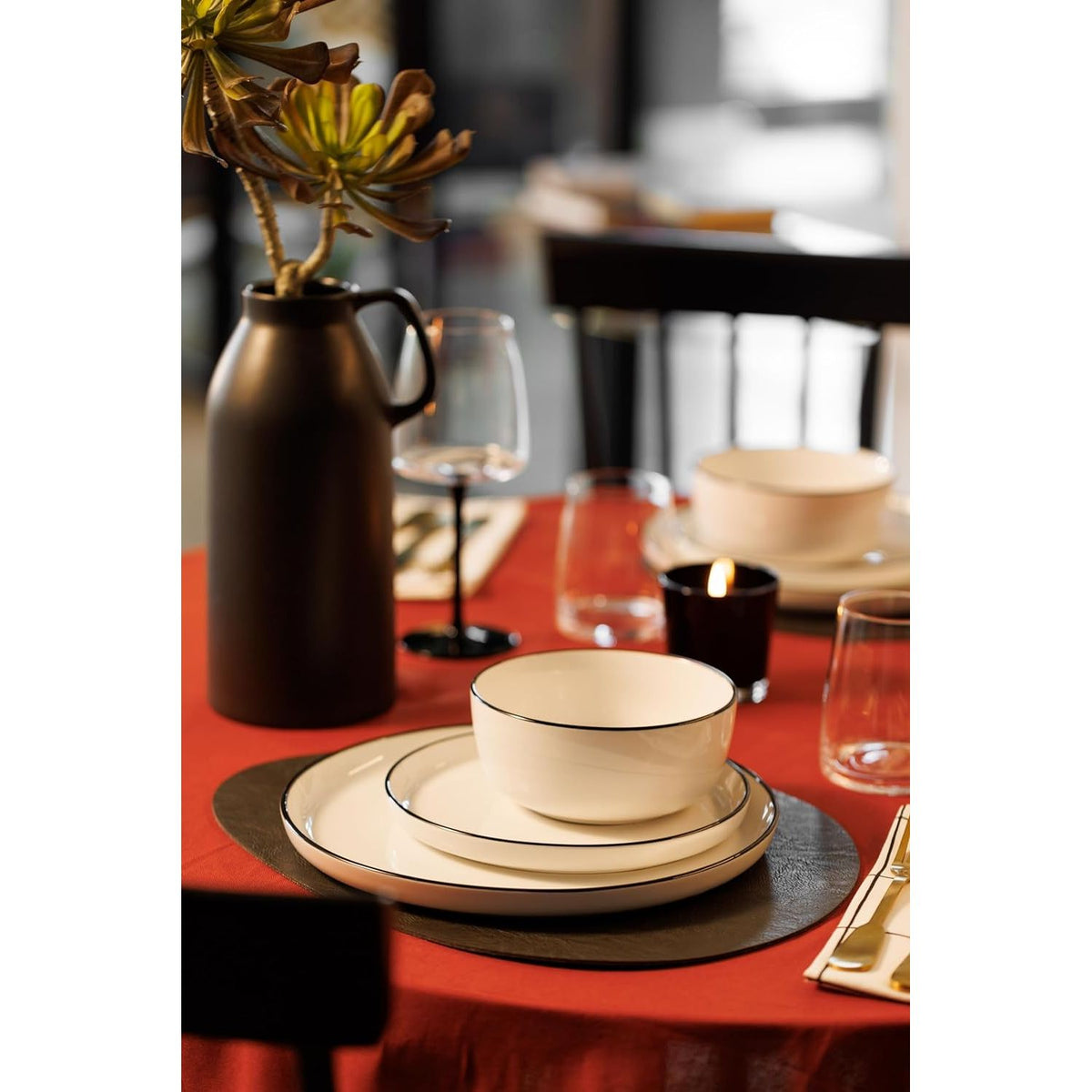 Mikasa Limestone 12pc Dinnerware Set - Home Deco London
