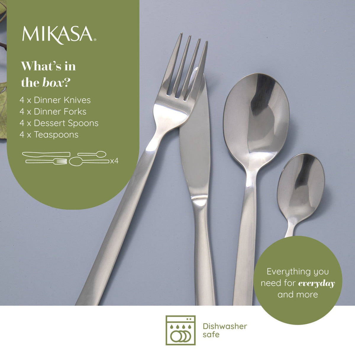 Mikasa Beaumont 16 Piece Cutlery Set - Home Deco London