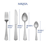 Mikasa Broadway 16 Piece Stainless Steel Cutlery Set - Home Deco London