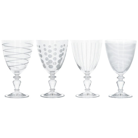 Mikasa Cheers Set Of 4 Goblet Wine Glasses - Home Deco London