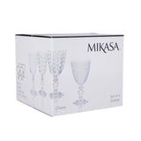 Mikasa Cheers Set Of 4 Goblet Wine Glasses - Home Deco London