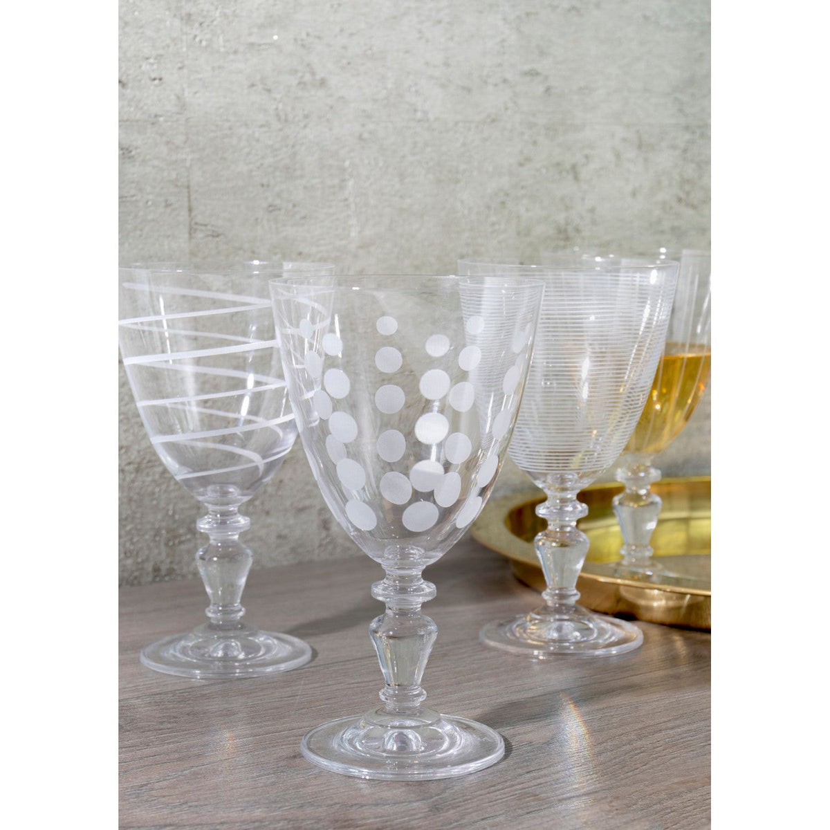 Mikasa Cheers Set Of 4 Goblet Wine Glasses - Home Deco London