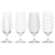Mikasa Cheers Elegant Beer Glass Set of 4 Stemmed - Home Deco London