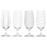 Mikasa Cheers Elegant Beer Glass Set of 4 Stemmed - Home Deco London