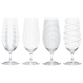 Mikasa Cheers Elegant Beer Glass Set of 4 Stemmed - Home Deco London