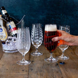 Mikasa Cheers Elegant Beer Glass Set of 4 Stemmed - Home Deco London