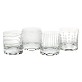 Mikasa Cheers Set Of 4 Etched Glass Tumblers 360ml - Home Deco London