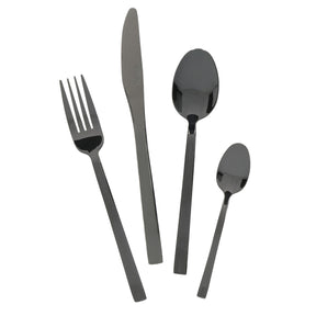 Mikasa Ciara Diseno 16 Piece Black Cutlery Set - Home Deco London