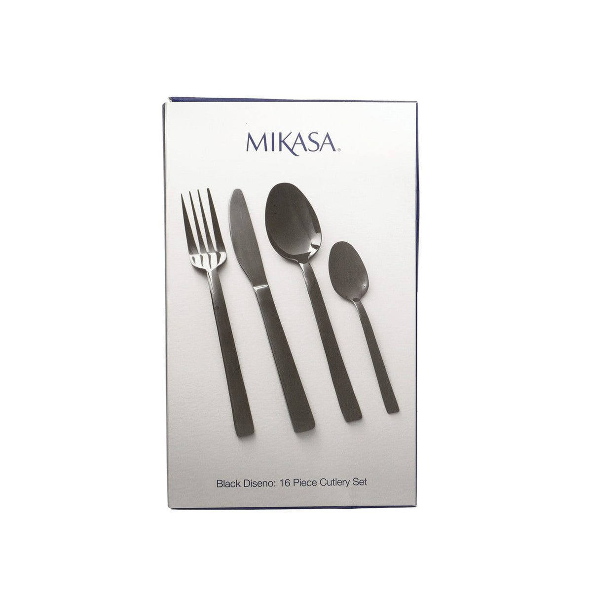Mikasa Ciara Diseno 16 Piece Black Cutlery Set - Home Deco London