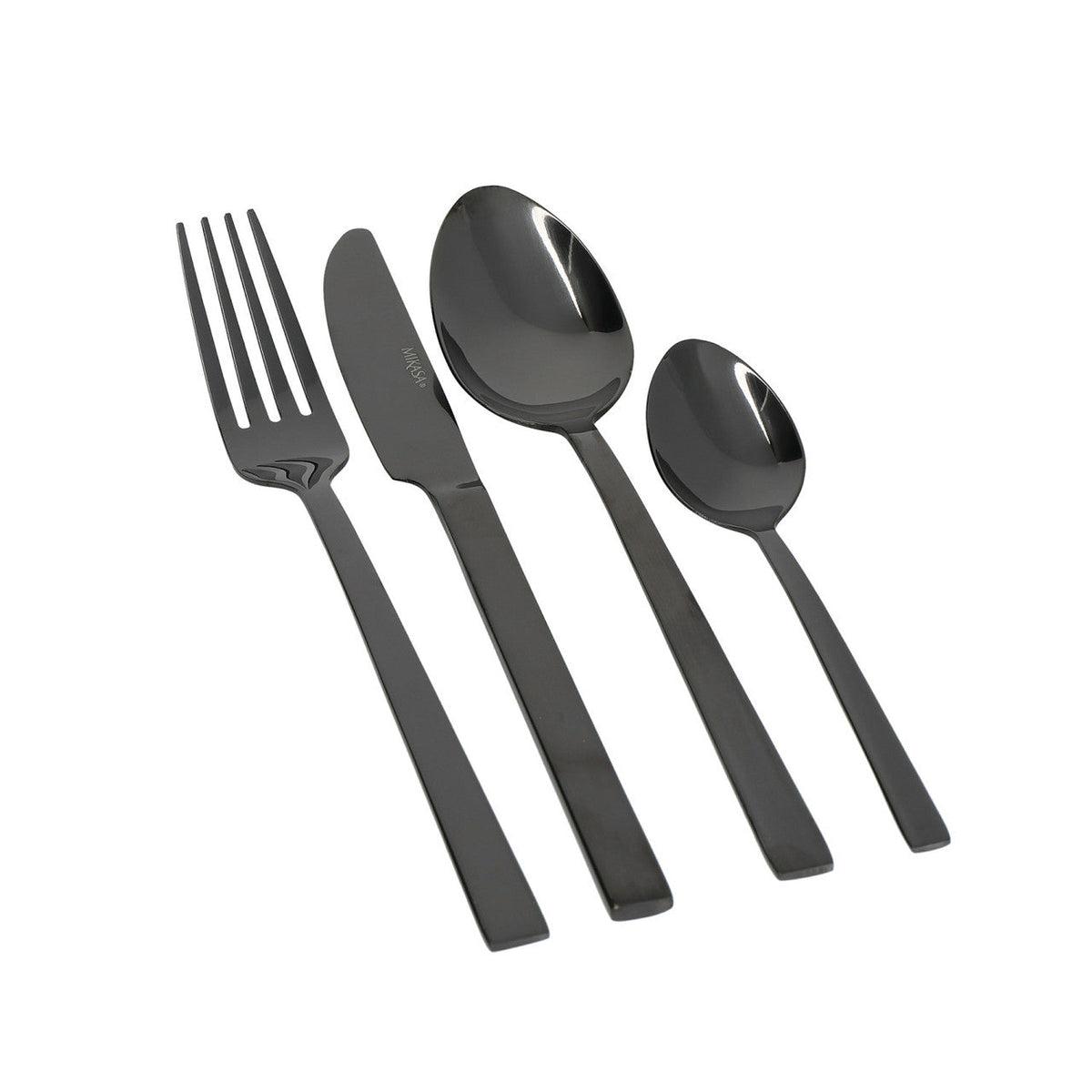 Mikasa Ciara Diseno 16 Piece Black Cutlery Set - Home Deco London