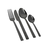 Mikasa Ciara Diseno 16 Piece Black Cutlery Set - Home Deco London