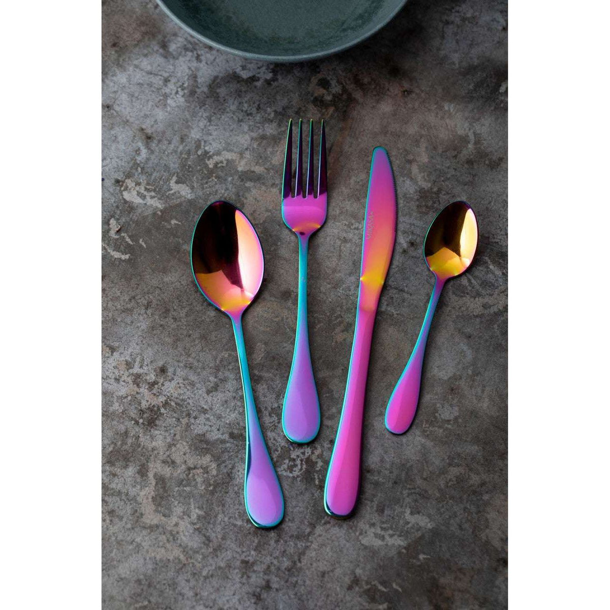 Mikasa Iridescent Cutlery Set - 16-Piece Stainless Steel - Home Deco London