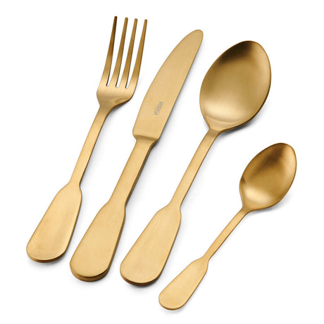 Mikasa Soho Gold 16 Piece Cutlery Set - Home Deco London