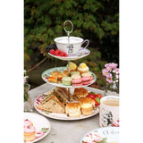 The Mikasa and V&A Alice In Wonderland 3-Tier Cake Stand featuring a luxurious bone china design.