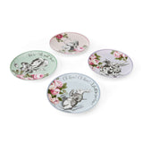 Mikasa V&A Alice In Wonderland Bone China Side Plates Set of 4 - Home Deco London