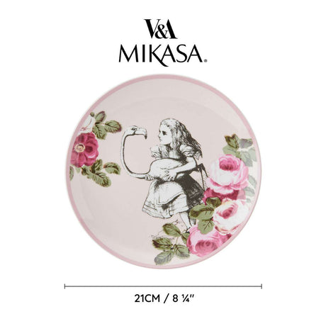 Mikasa V&A Alice In Wonderland Bone China Side Plates Set of 4 - Home Deco London