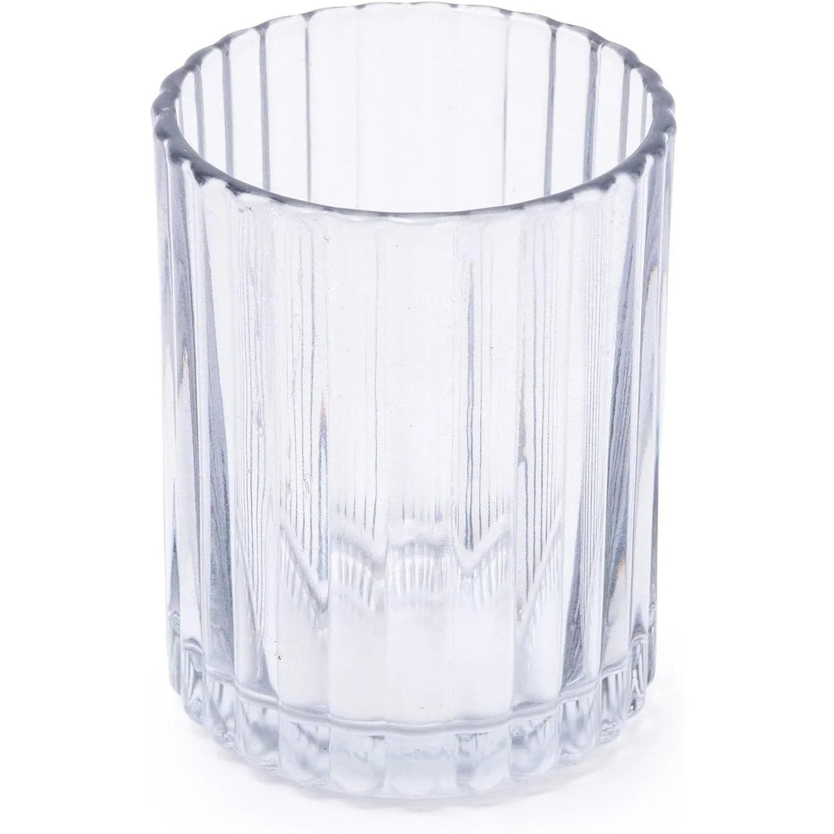 Transparent 3-Piece Glass Bathroom Accessory Set - Home Deco London