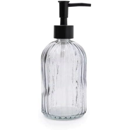 Transparent 3-Piece Glass Bathroom Accessory Set - Home Deco London