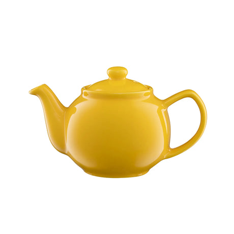 Mustard Teapot - 2 Cup Stoneware, 450ml Capacity, Stylish Modern Design - Home Deco London