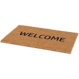 Natural Coir Door Mat 60x40cm - Welcome Mat - Home Deco London