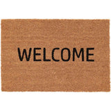 Natural Coir Door Mat 60x40cm - Welcome Mat - Home Deco London