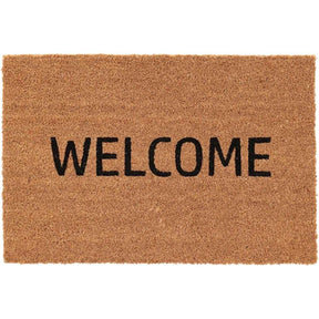 Natural Coir Door Mat 60x40cm - Welcome Mat - Home Deco London