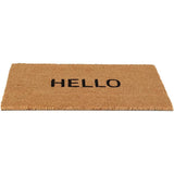 Hello Coir Mat Non-Slip Door Mat in use at the entrance, highlighting its durability and practicality as a natural coir mat.