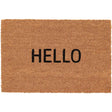 Hello Coir Mat Non-Slip Door Mat featuring natural coir material, perfect for indoor and outdoor use.