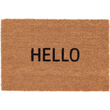 Hello Coir Mat Non-Slip Door Mat featuring natural coir material, perfect for indoor and outdoor use.