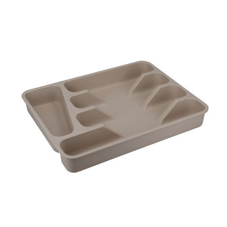 Natural Elements Eco-Friendly Bamboo Fibre Cutlery Tray with 5 Compartments - Home Deco London