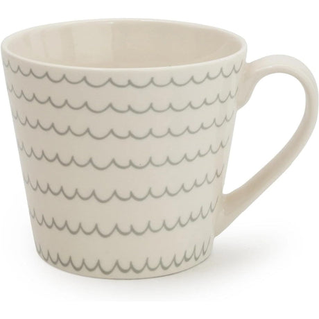 Nautical Collection 370ml Mug Wavy Lines - Home Deco London