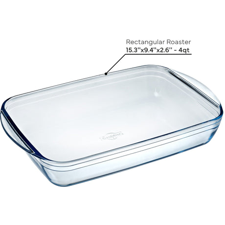 O'Cuisine Large 3.8L Roasting Dish Set of 2 - Home Deco London