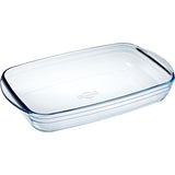 O'Cuisine Large Roasting Dish showcasing its sleek design, made from high-quality borosilicate glass.