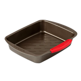 Pyrex asimetriA Rectangular metal oven dish with slicone handle 25x20cm