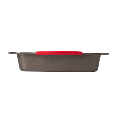 Pyrex asimetriA Rectangular metal oven dish with slicone handle 25x20cm