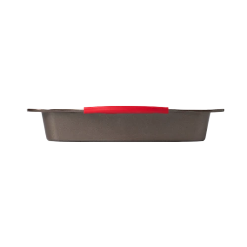 Pyrex asimetriA Rectangular metal oven dish with slicone handle 30x24