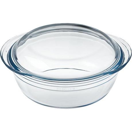 Ôcuisine® Set of 2 Glass Casserole Dishes 3LT - Home Deco London