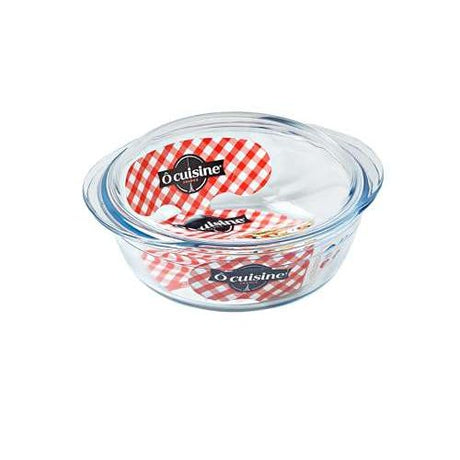 Ôcuisine® Set of 2 Glass Casserole Dishes 2.1LT - Home Deco London