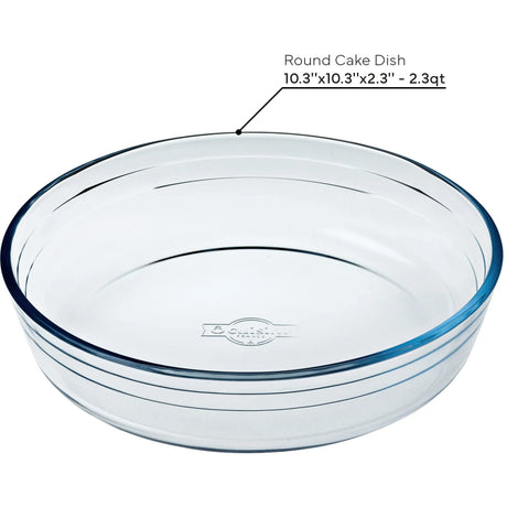 Ôcuisine® 26cm Glass Cake Dish - Home Deco London