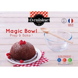 Ôcuisine® 2.3L Borosilicate Glass Mixing Bowl Set Pack of 2 - Home Deco London