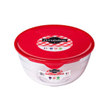 Ôcuisine® 2LT Glass Mixing Bowl With Red Lid - Home Deco London