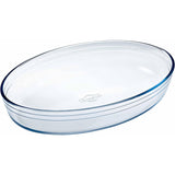 Ôcuisine Oval Glass Roasting Dish 35x24x6cm - Home Deco London
